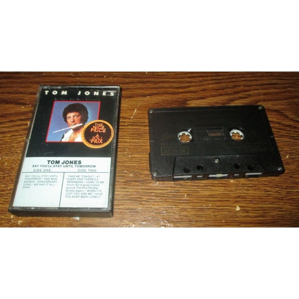 Tom Jones - Say You'll Stay Until Tomorrow on cassette (CBS/ Epic Records, 1977)